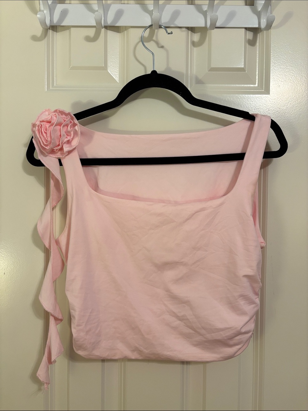 Amazon Pink Floral Strap Tank Top